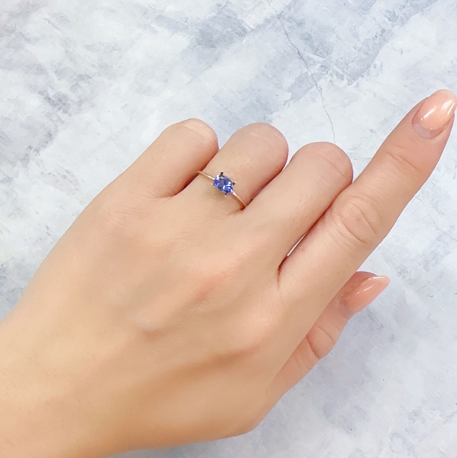 タンザナイト(宝石名タンザナイト)タンザニア産 0.46ct 識別済[230120210]6x4mm前後
