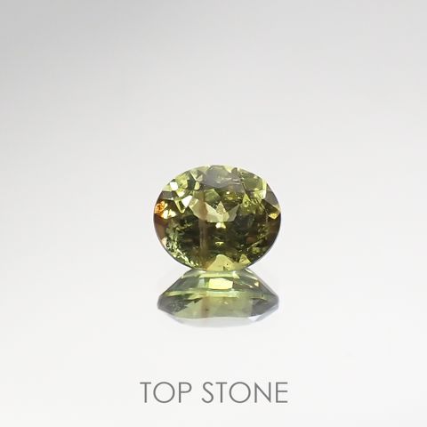 ゴールドシーンサファイア非加熱(宝石名シーン・サファイア) ケニア産 0.43ct 識別済[210712067]4.7×3.9mm前後