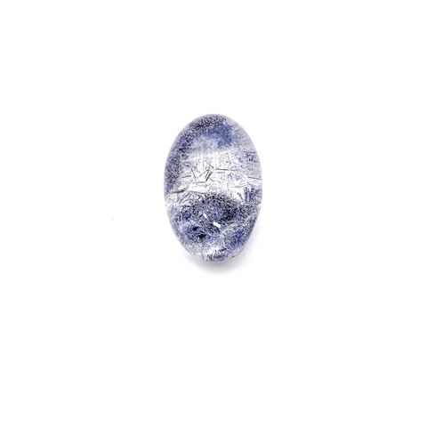 デュモルチェライトインクォーツ ブラジル産 14.28ct[230522161]19.2x12.8mm前後