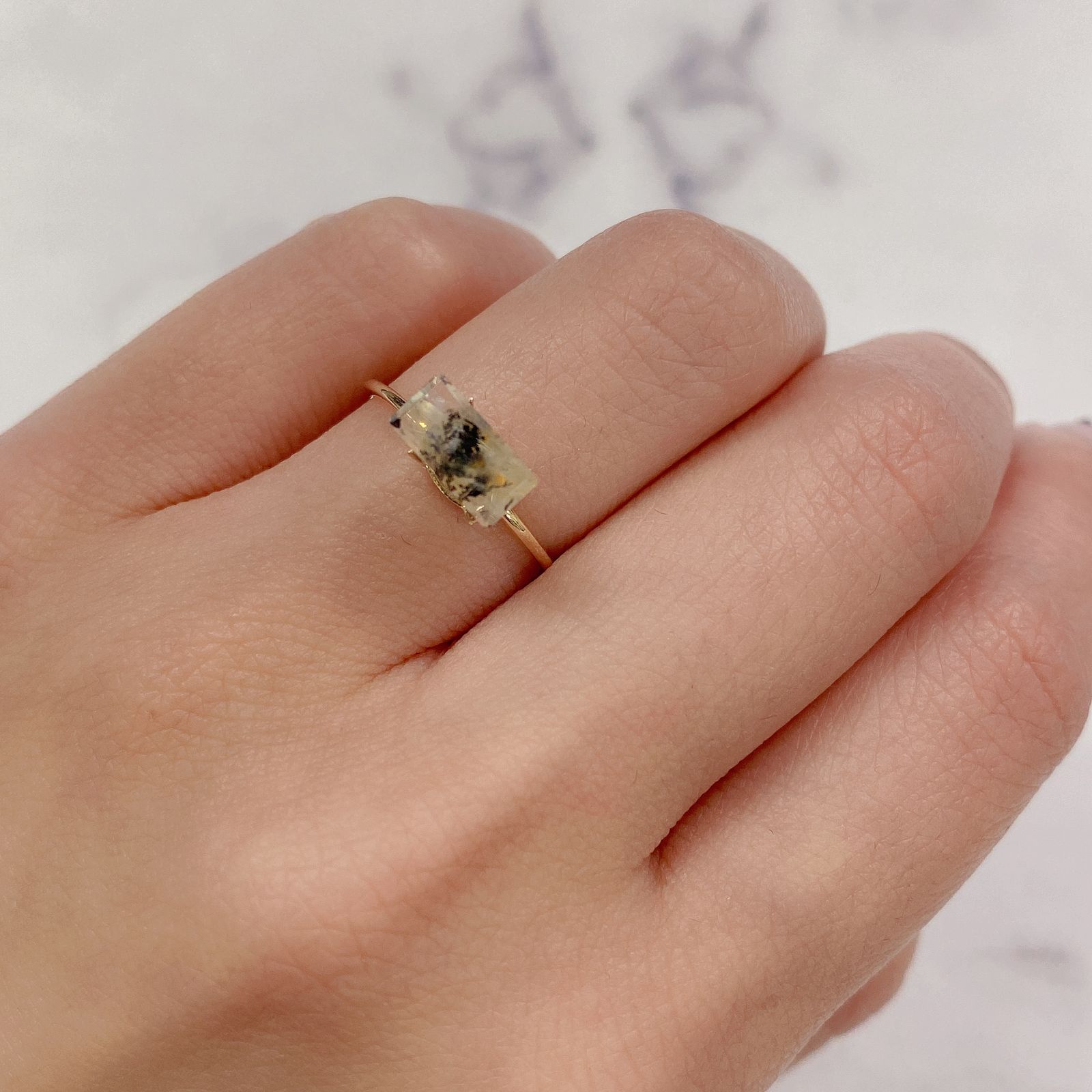 デンドリチッククォーツ ブラジル産 1.68ct[20106732]8.6×4.2mm前後