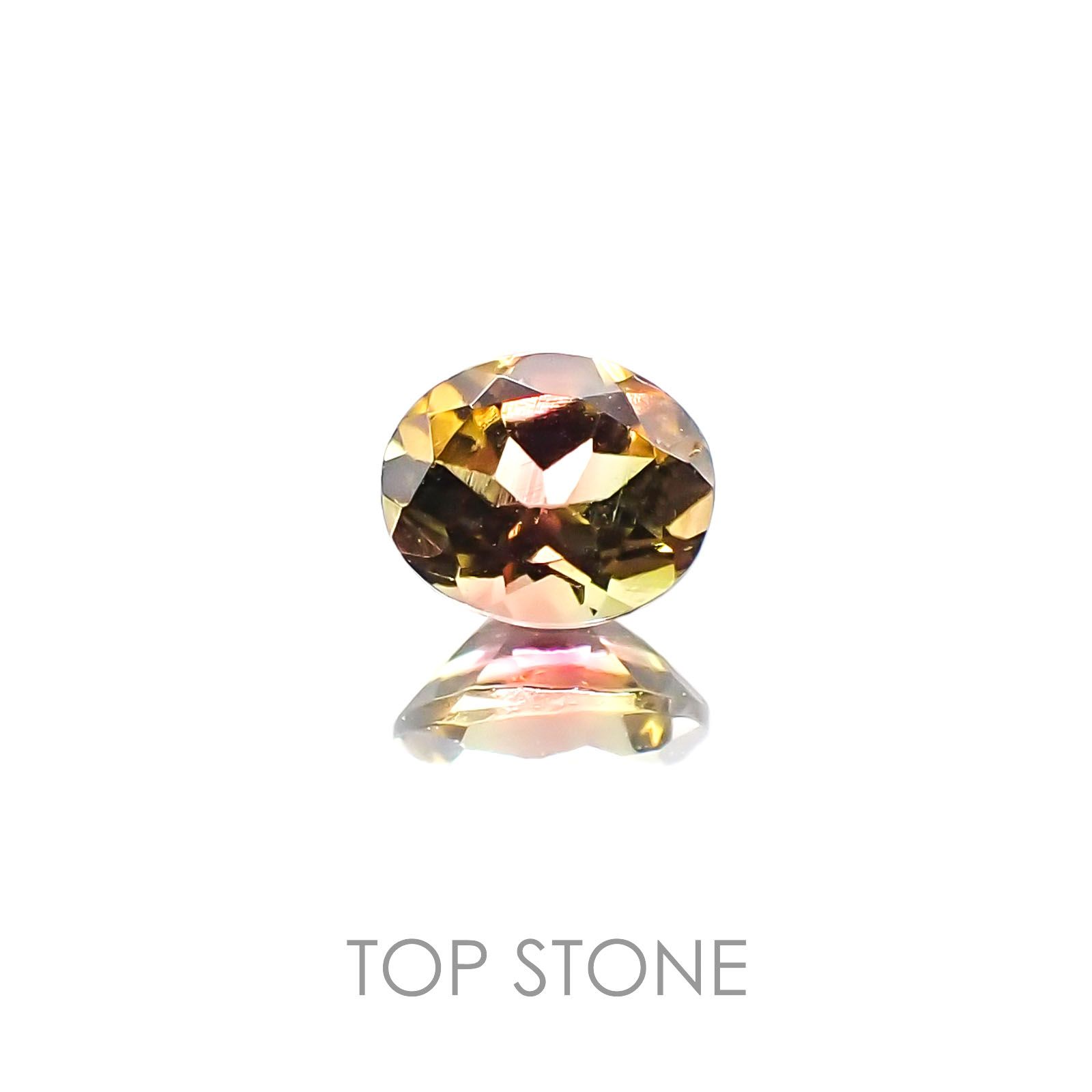 バイカラートルマリン ブラジル産 ルース 0.33ct[20106798]4.7×3.9mm前後