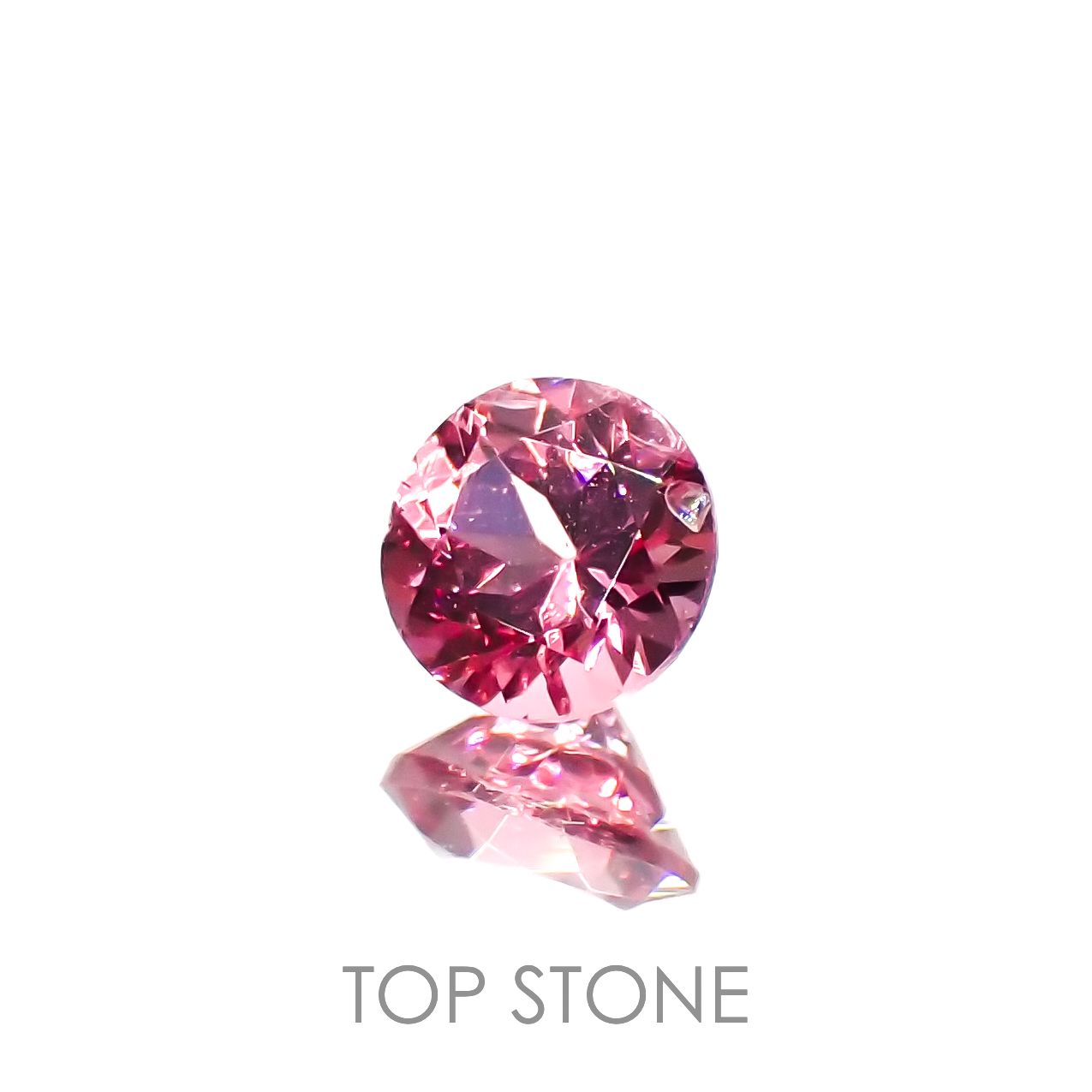 ホットピンクスピネル(宝石名ピンク・スピネル)タンザニア産 0.32ct 識別済[230120031]4.1x4.1mm前後