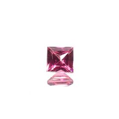 ◇プリンセスカット◇ホットピンクスピネル(宝石名ピンク・スピネル)タンザニア産 0.16ct 識別済[240828601]3x3mm前後