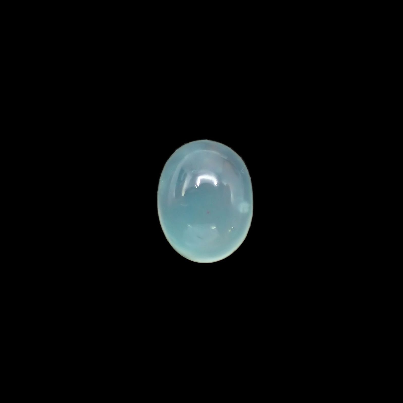 アクアプレーズ(宝石名ブルー グリーン・カルセドニー) 南アフリカ産 2.04ct 識別済[210912335]9.1×7mm前後