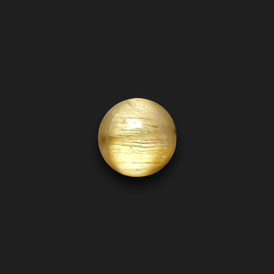 ルチルクオーツキャッツアイ ブラジル産 2.85ct[240427343]7.9x7.9mm前後