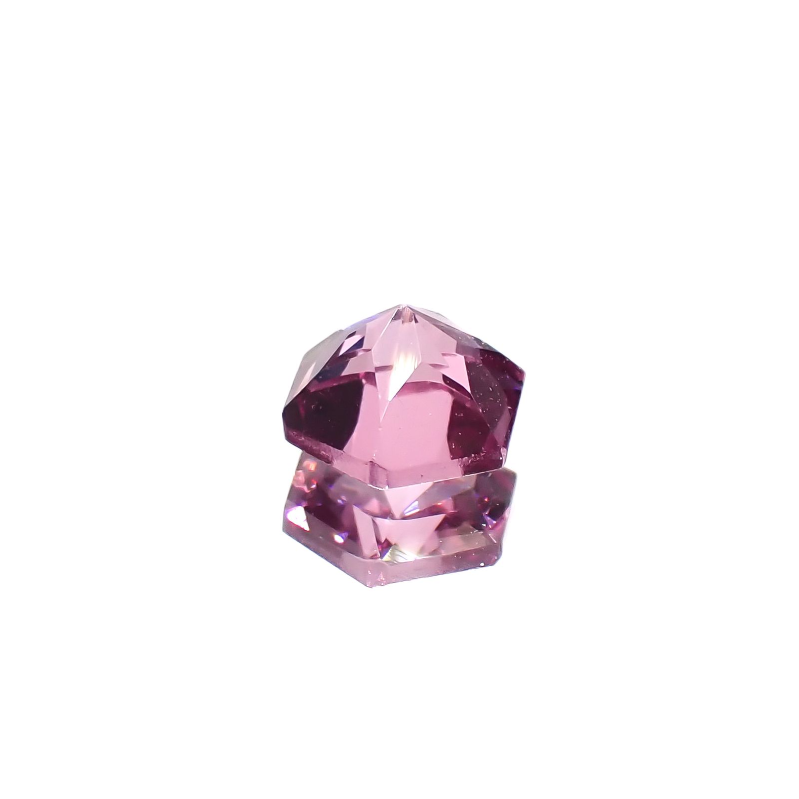 ◇ヘキサゴンカット◇カラーシフト ラヤガーネットSA(宝石名ガーネット) タンザニア産 0.77ct 識別済[210611030]5×5mm前後