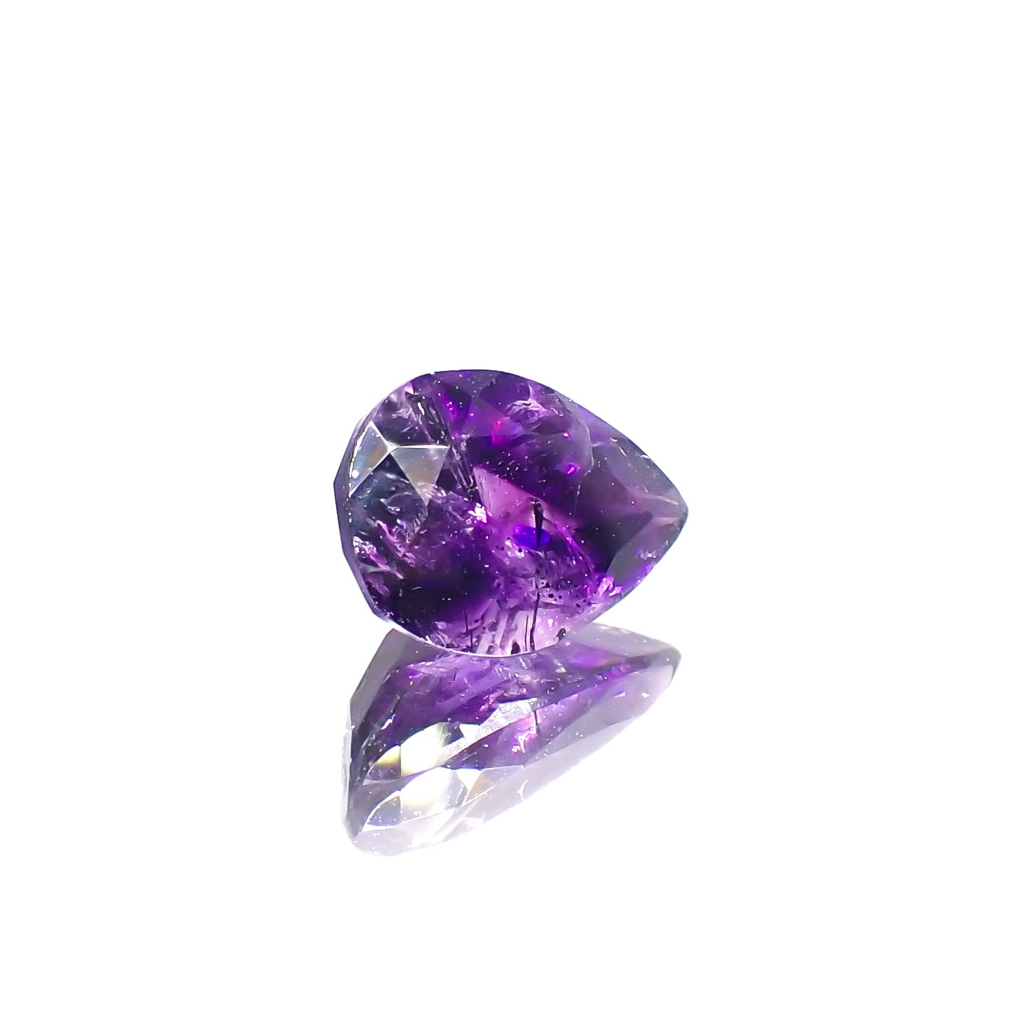 アメジストエレスチャル ナイジェリア産 2.70ct[230622440]11.2x7.9mm前後