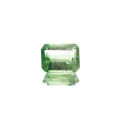 バイカラーツァボライト(宝石名グリーン グロッシュラー・ガーネット) タンザニア産 識別済 1.12ct / 6.6x5mm前後 [260711914]