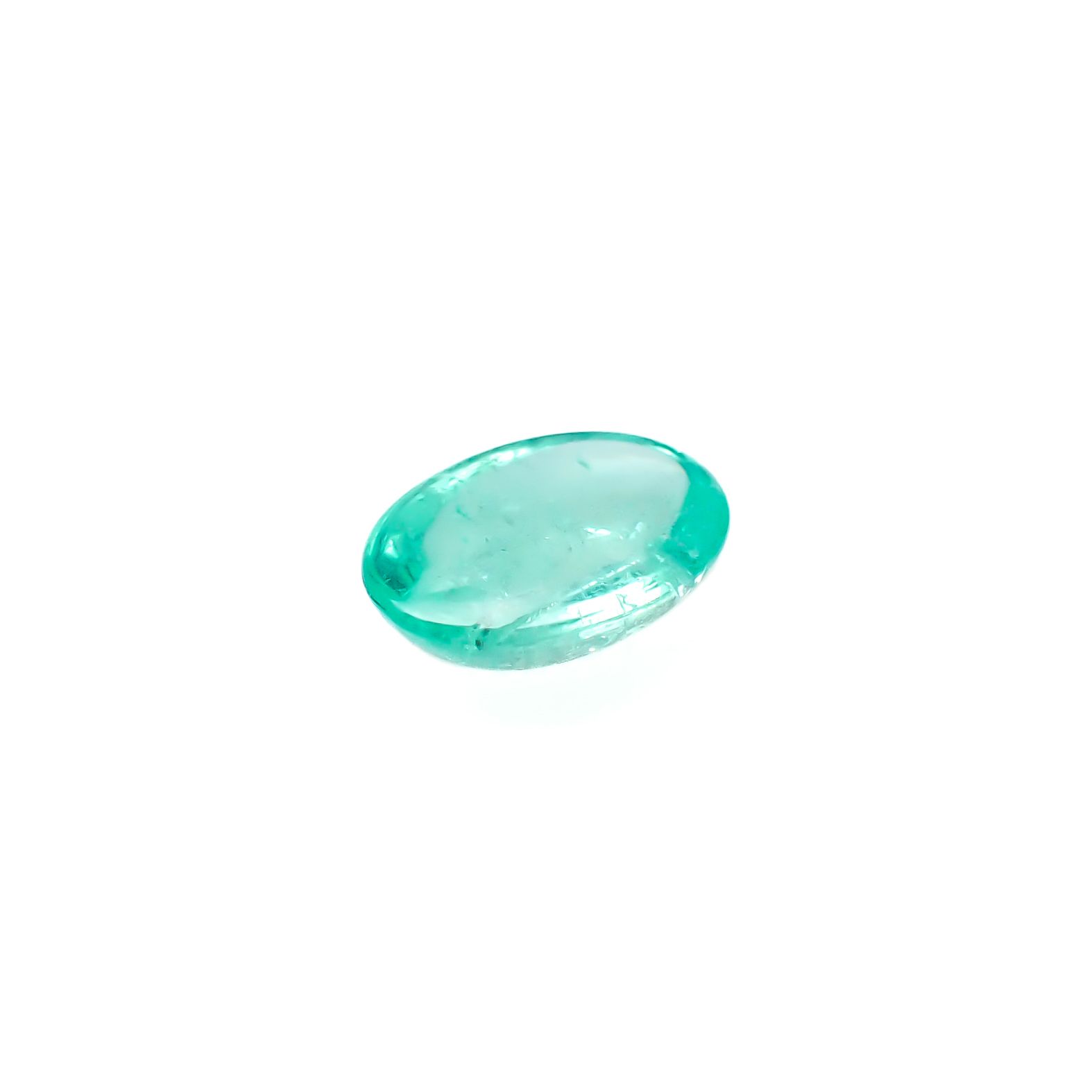 パライバトルマリン(宝石名トルマリン/別名パライバ・トルマリン)ブラジル・キントス鉱山産 0.76ct 識別済[240928729]7.1x5.1mm前後
