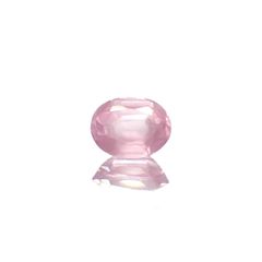 シルキーピンクスピネル(宝石名スピネル)タンザニア産 識別済 0.38ct / 4.9x3.8mm前後 [240219489]