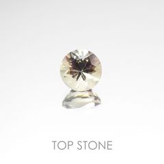バイカラーオレゴンサンストーン アメリカ産 ルース 0.52ct[20107098]5.1×5.1mm前後