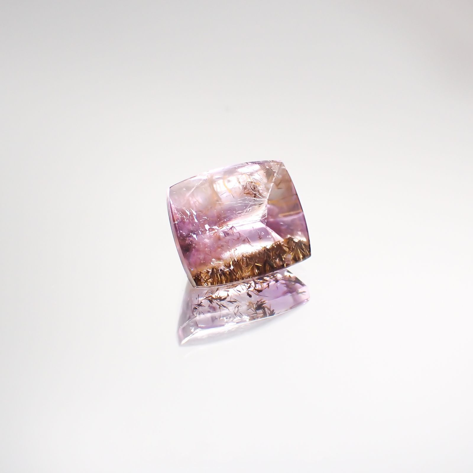 ゲーサイトインアメジスト ブラジル産 4.91ct[220917941]10.9x9.3mm前後