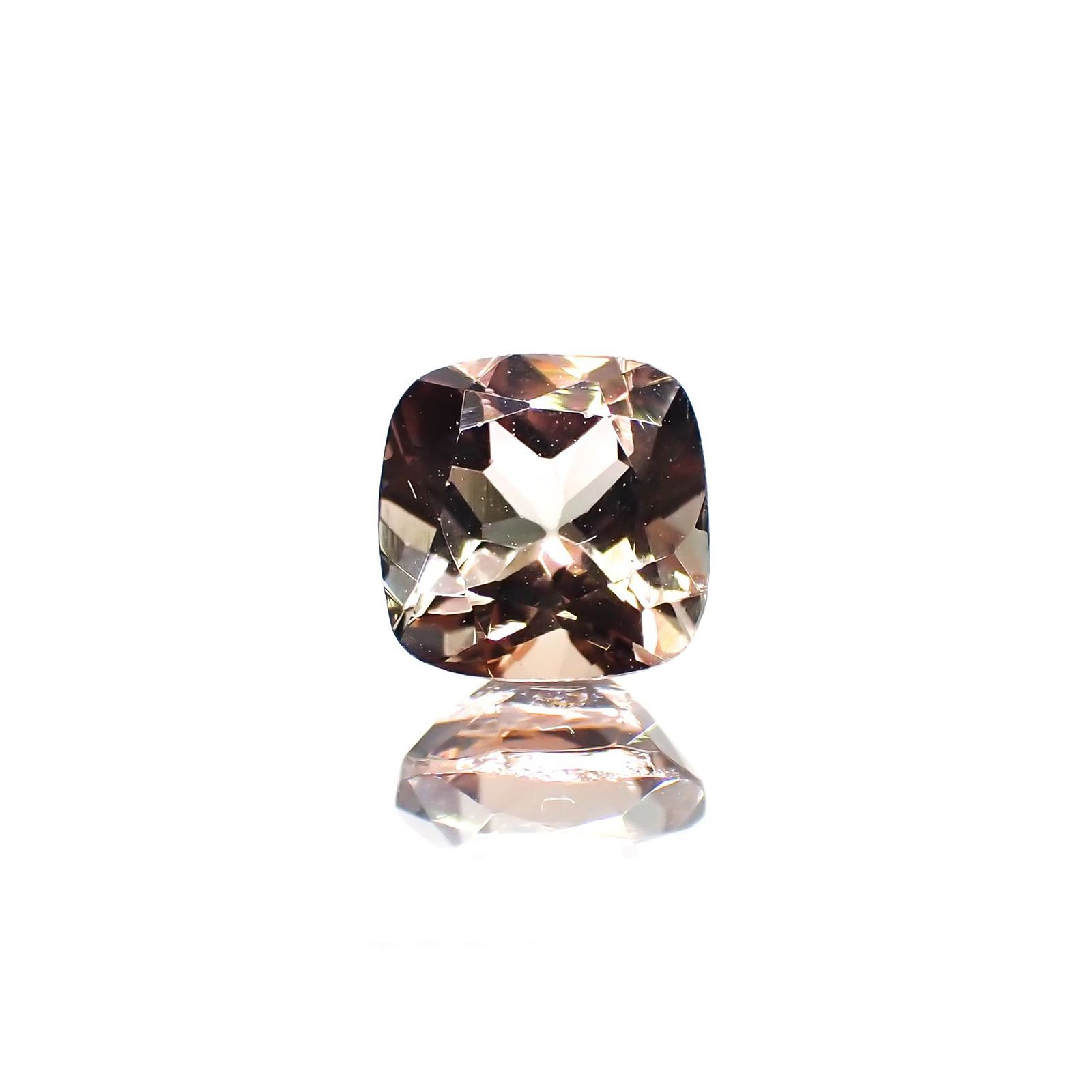 バイカラートルマリン(宝石名バイカラー・トルマリン) コンゴ民主共和国産 1.281ct ソ付(彩珠)[211013609]6.5×6.5mm前後