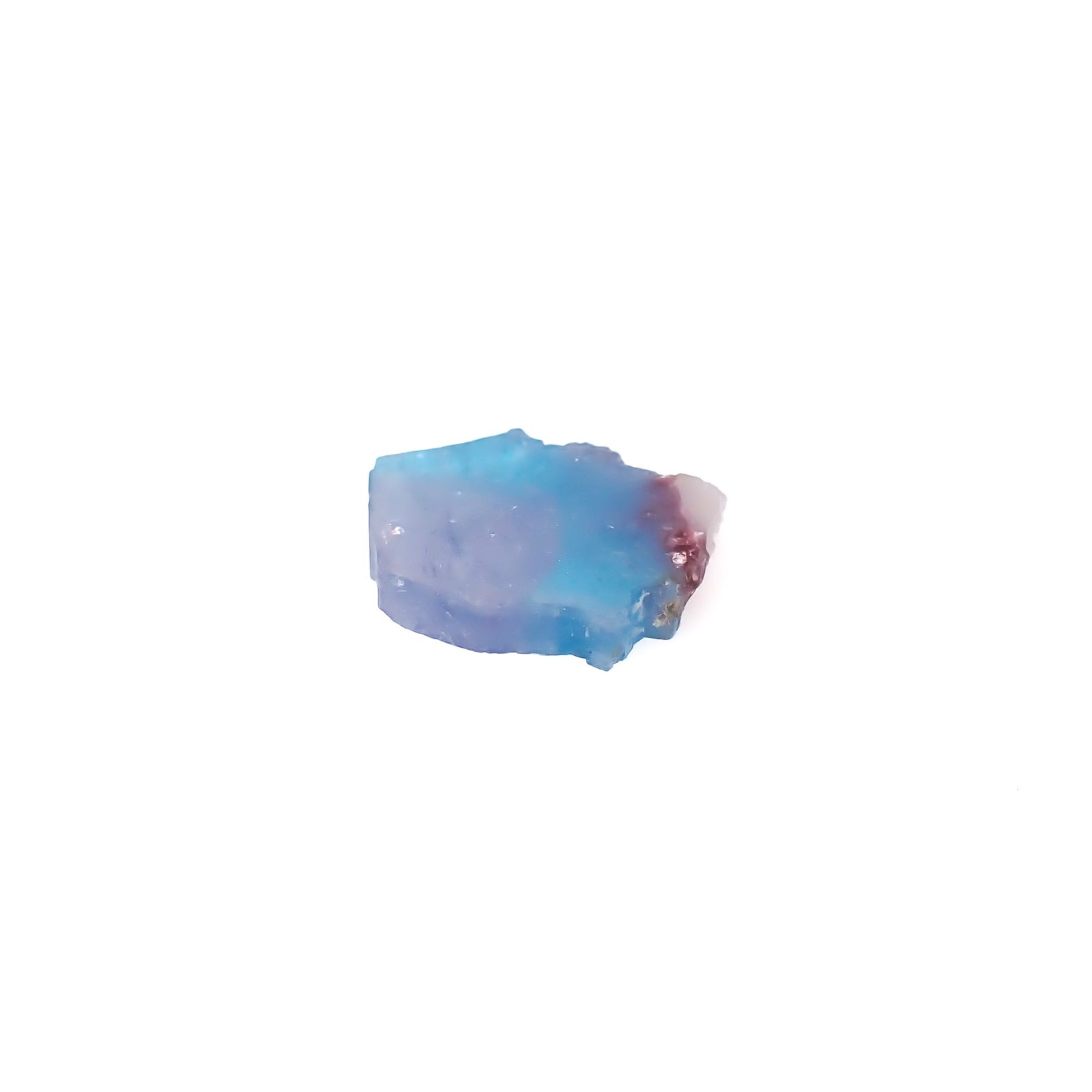 バイカラーパライバトルマリン原石スライス ブラジル産 4.22ct [241129450]13.8x11.4mm前後
