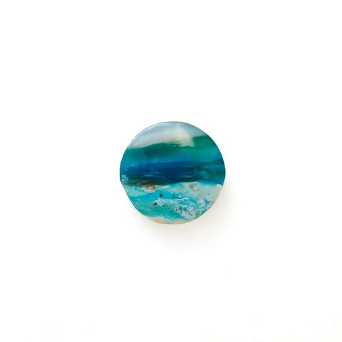 ブルーオパール ペルー産 3.72ct [250330141]11.5x11.2mm前後