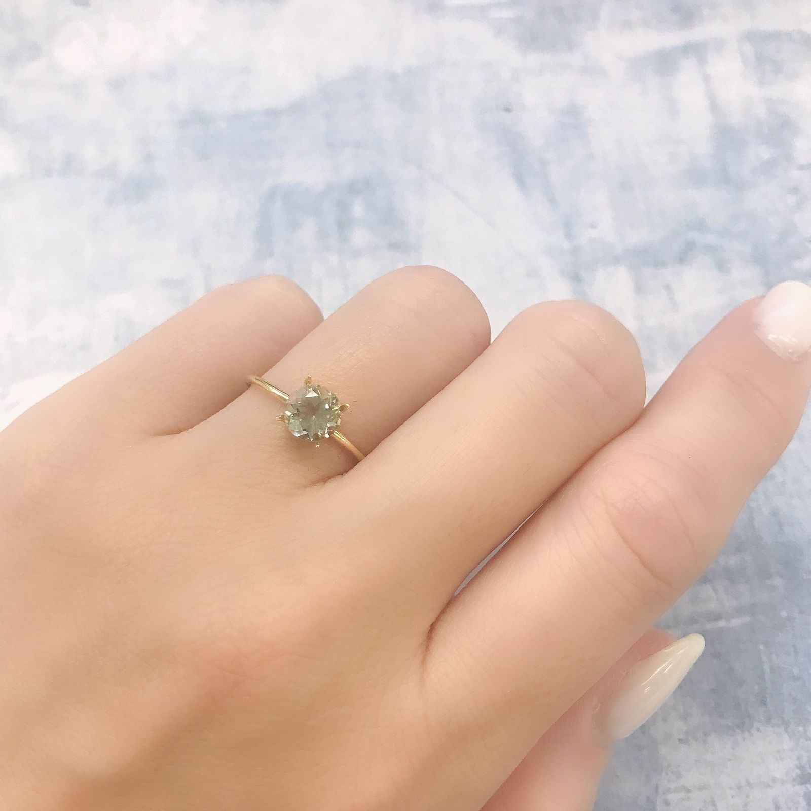 バイカラーオレゴンサンストーン(宝石名ラブラドライト)アメリカ・オレゴン州産 0.85ct 識別済[220616441]6.1x6.1mm前後
