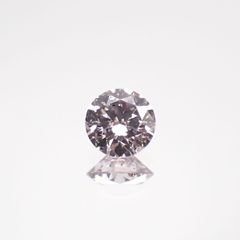 ピンクダイヤモンド I-1 / VERY LIGHT PURPLISH PINK ソーティング付き 産 ルース 0.124ct[210711788]3.2×3.2mm前後