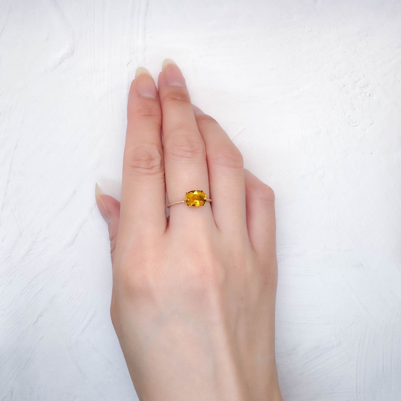ゴールデンベリル(宝石名ゴールデン・ベリル)ブラジル産 1.15ct 識別済[250530345]8.1x6.1mm前後