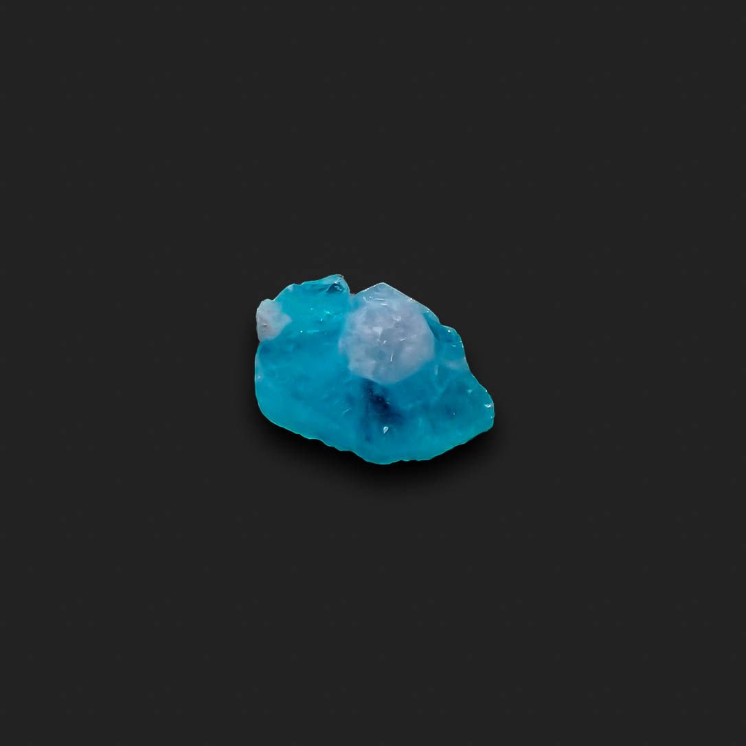 パライバトルマリン原石スライス ブラジル・パライバ州バターリャ鉱山産 1.30ct[230321168]8.8x5.6mm前後