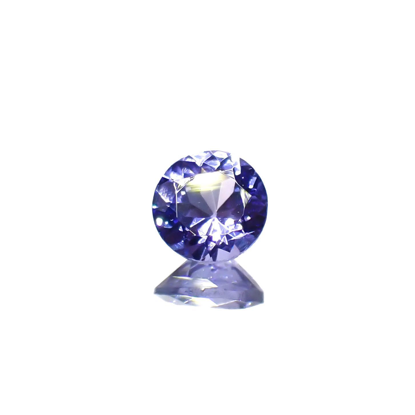 タンザナイト(宝石名タンザナイト)タンザニア産 0.46ct 識別済[230120204]5x4.9mm前後