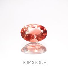 オレゴンサンストーン(宝石名ラブラドライト) アメリカ・オレゴン州産 0.72ct 識別済[20073597]7.1×5.1mm前後