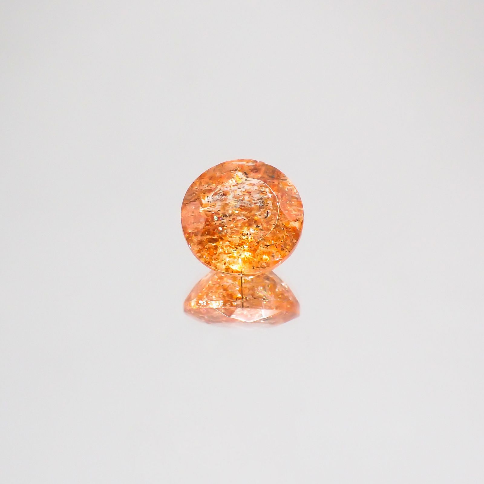 金サンストーン ☆2.38ct サンストーン 金魚 オーバル1個限定※こちらのルースを