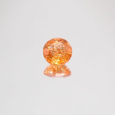 イリュージョンサンストーン(宝石名フェルドスパー) タンザニア産 2.60ct 識別済[210610875]9×8.9mm前後