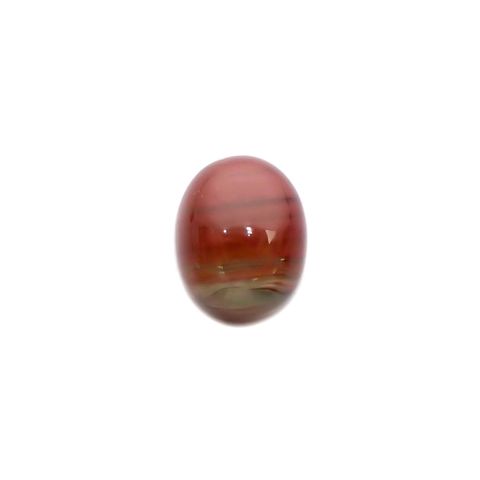 バイカラーアンデシン(宝石名アンデシン/ラブラドライト) チベット産 識別済 3.41ct / 10.1x8.1mm前後 [260813547]