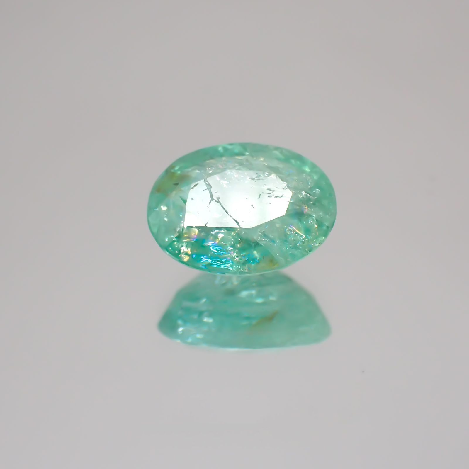 パライバトルマリン モザンビーク産 ルース 1.99ct[21059408]8.9×6.9mm前後