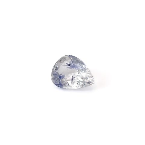 デュモルチェライトインクォーツ ブラジル産 0.76ct / 7.4x5.8mm前後 [260331856]