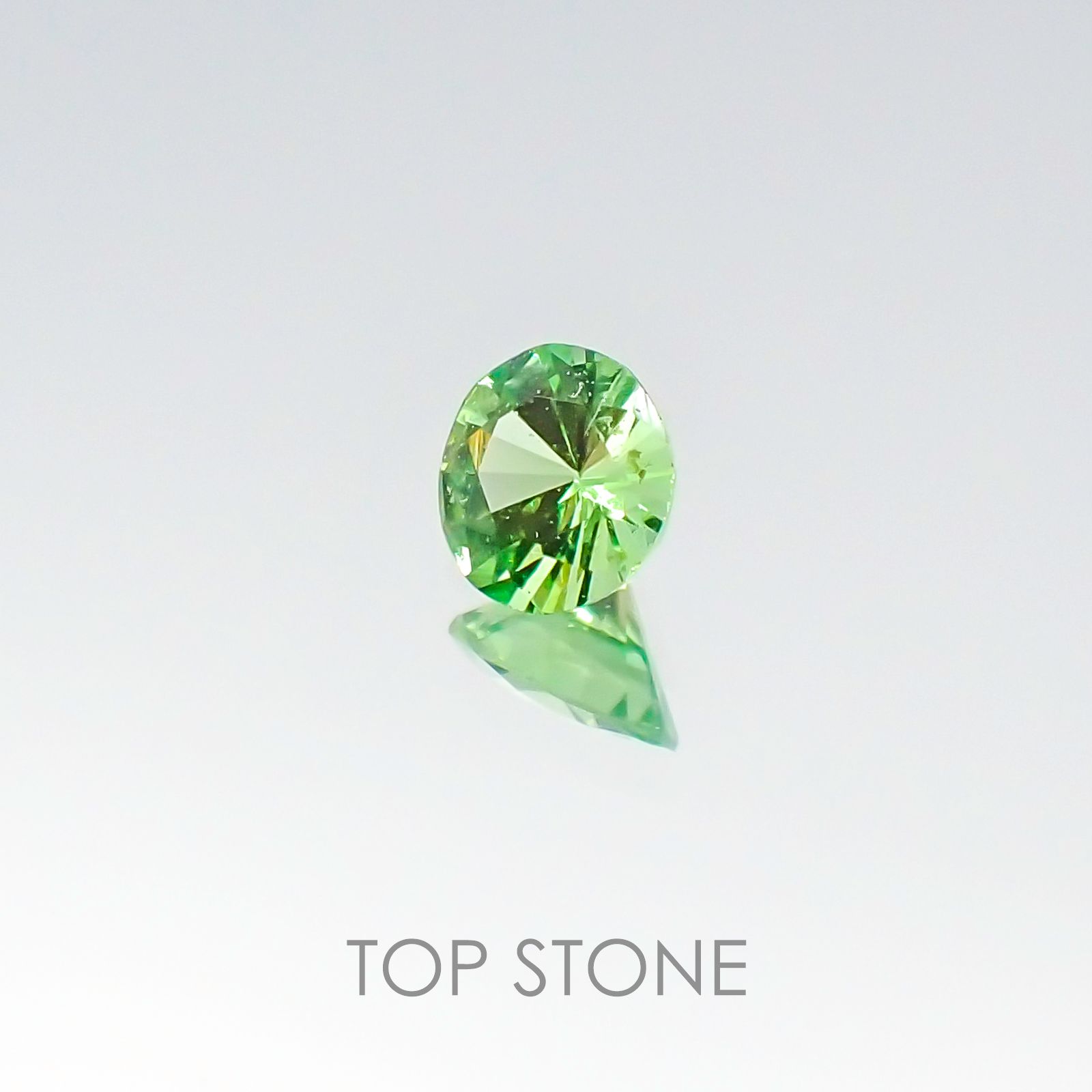 ミントガーネット ケニア産 ルース 0.2ct[20096107]3.8×3.7mm前後
