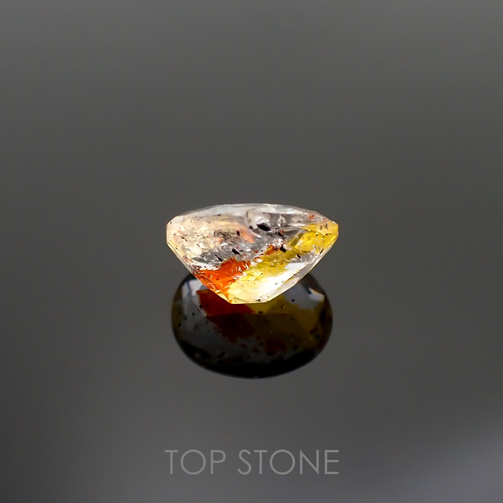 オーロラクォーツ ブラジル・ミナスジェライス産 1.32ct[220114383]8.1x6.2mm前後