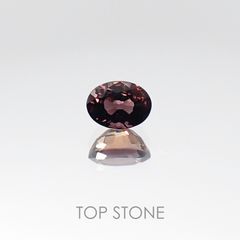 カラーチェンジサファイア非加熱(宝石名サファイア) タンザニア産 0.40ct 識別済[20106023]4.6×3.4mm前後
