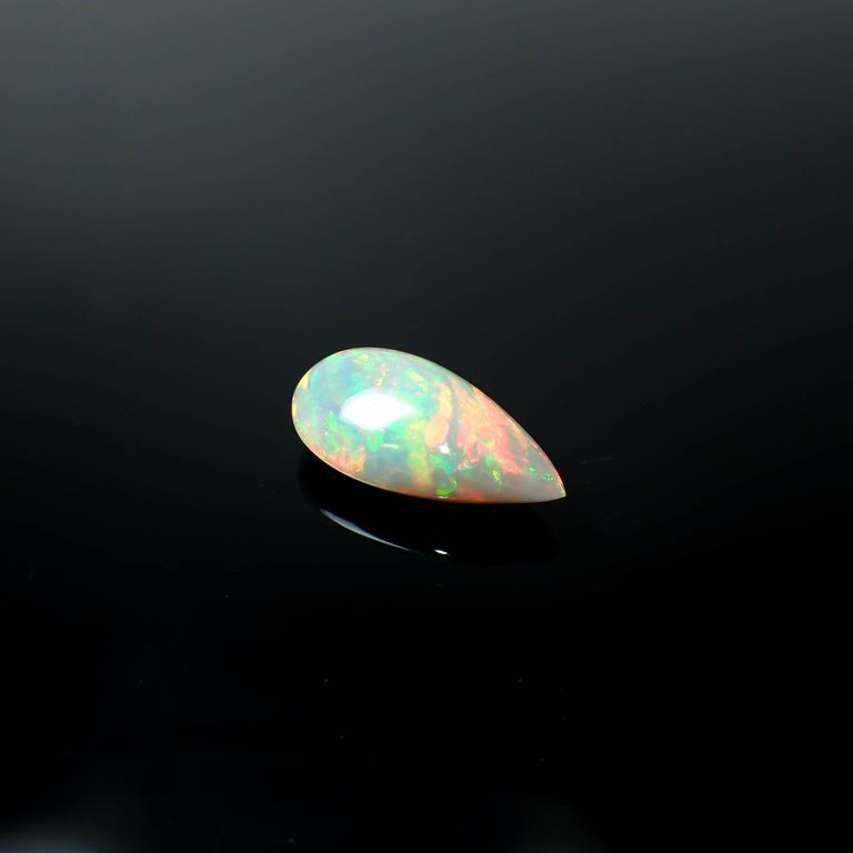 ブラックオパール(宝石名オパール/加熱処理)エチオピア産 13.06ct 識別 