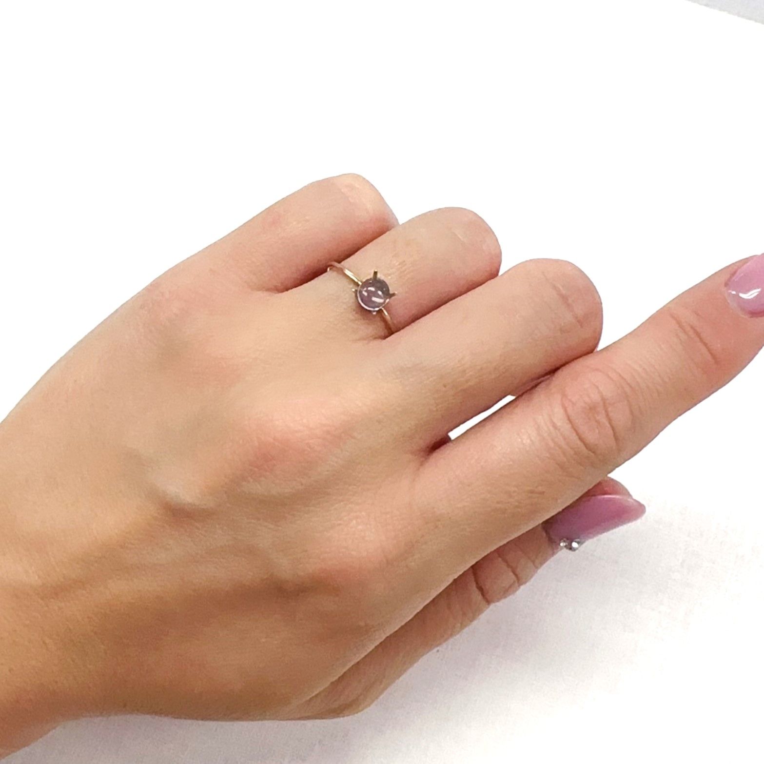 ウォーターオパール(宝石名ウォーター・オパール)メキシコ産 0.33ct 識別済[231124130]5.3x5mm前後