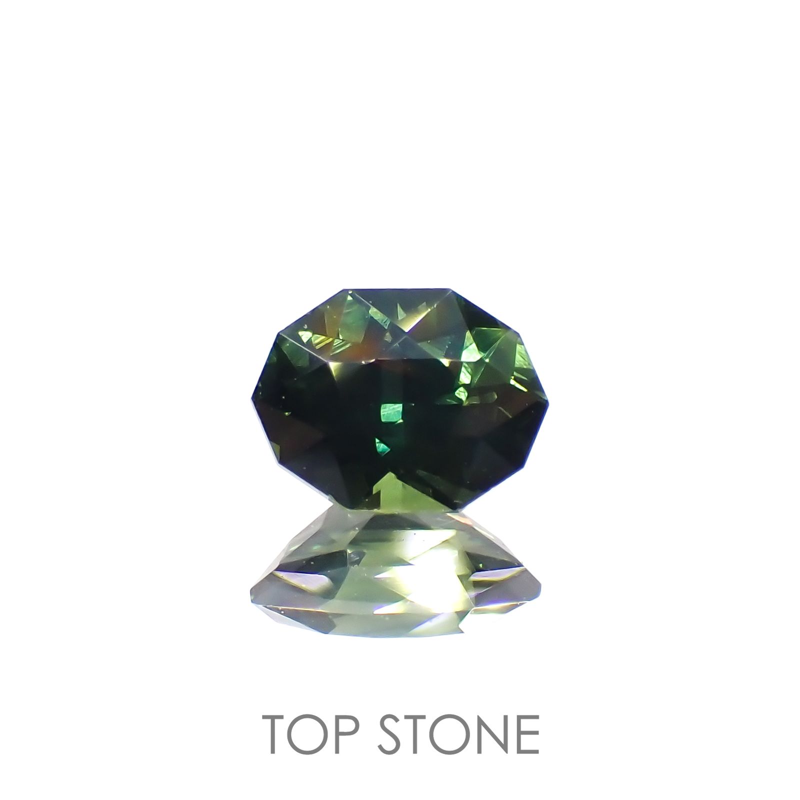 ◇カスタムカット◇バイカラーサファイア オーストラリア産 0.87ct[221018359]6.6x4.9mm前後