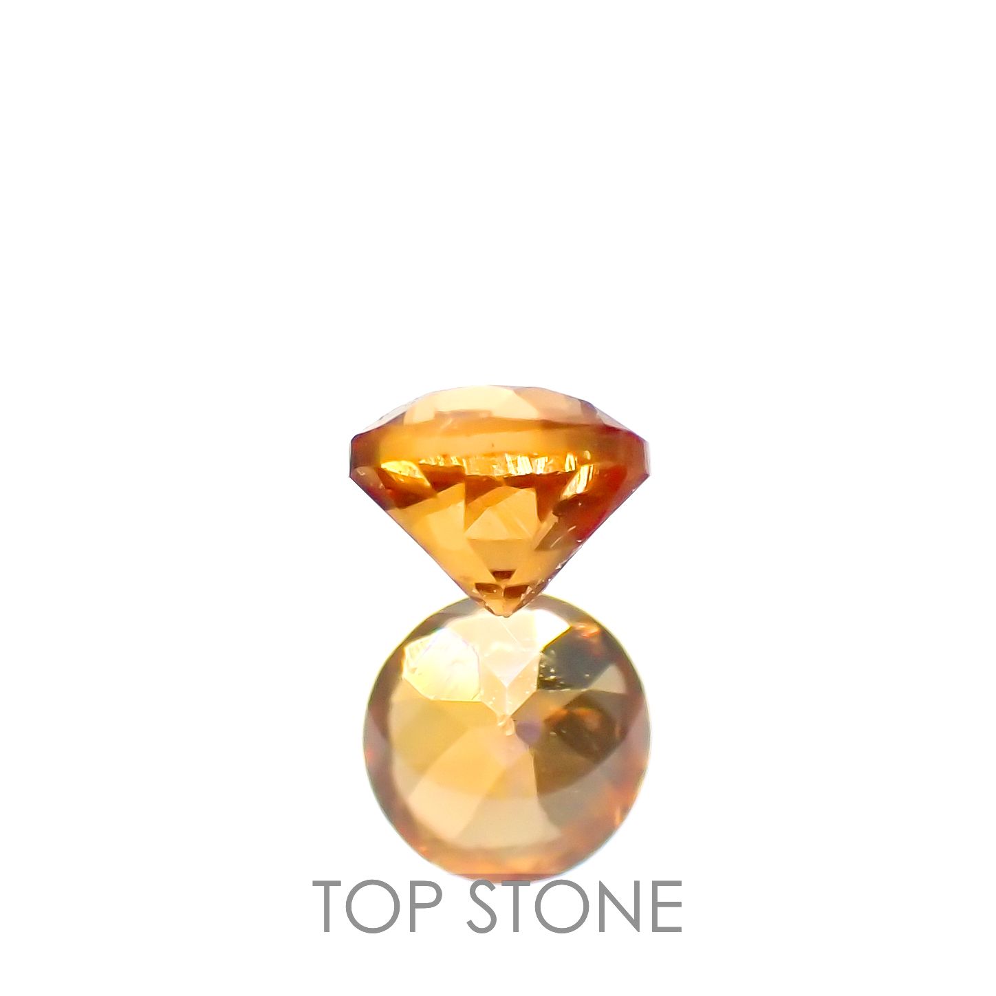 オレンジロードクロサイト 南アフリカ産 0.12ct[230321027]2.8x2.7mm前後