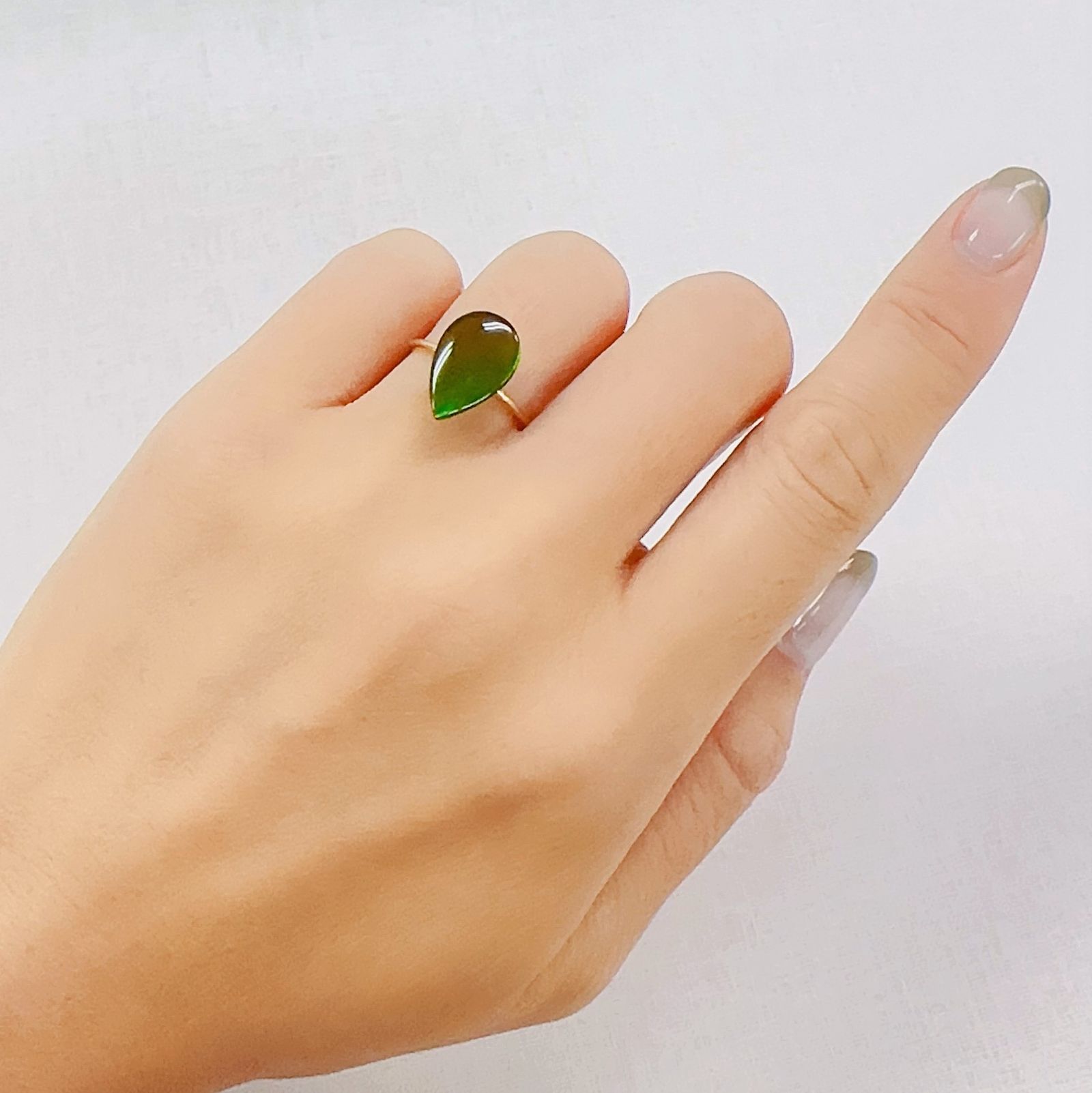 アンモライト トリプレット カナダ産 2.55ct[230823107]13.7x8.8mm前後