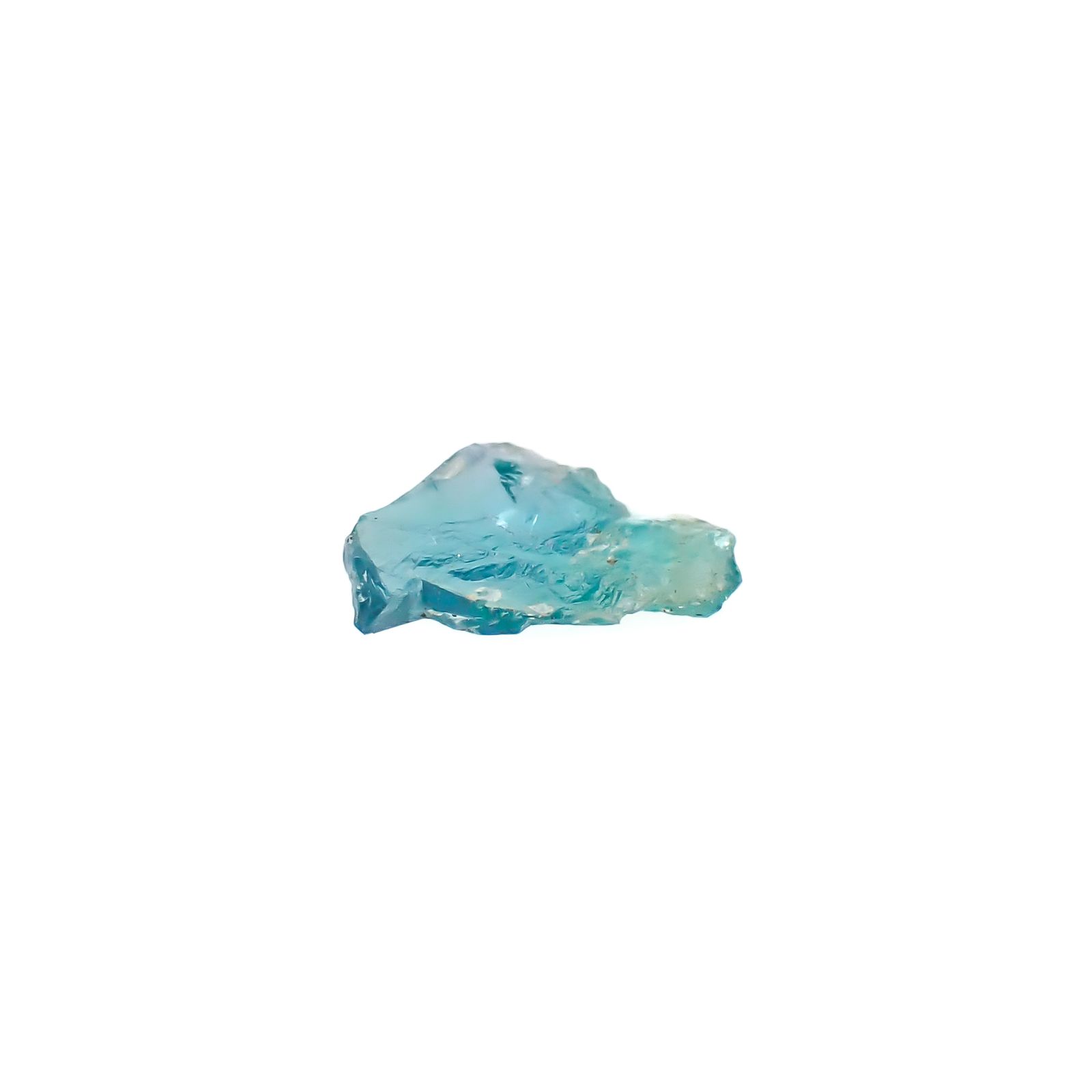 パライバトルマリン 原石スライス ブラジル・パライバ州バターリャ鉱山産 0.25ct [241029348]6.6x4.6mm前後