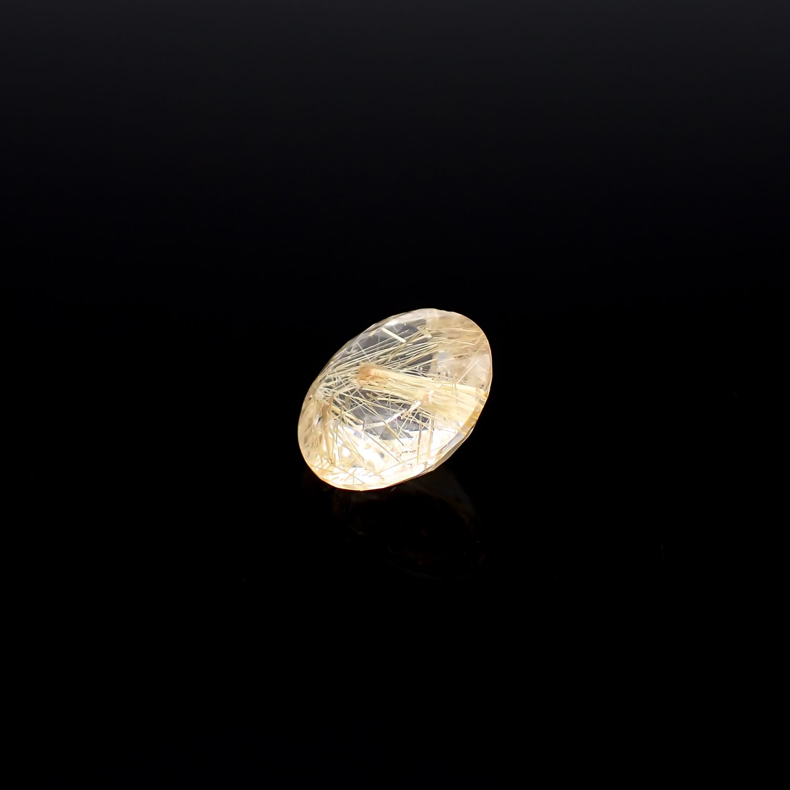 ルチルクォーツ ブラジル産 3.58ct / 10.6x10.7mm前後 [260732407]