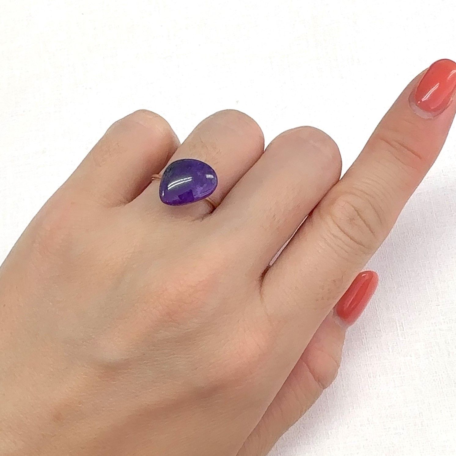 ◇フリーフォーム◇スギライト 南アフリカ産 3.65ct[220114294]13.6x10.2mm前後