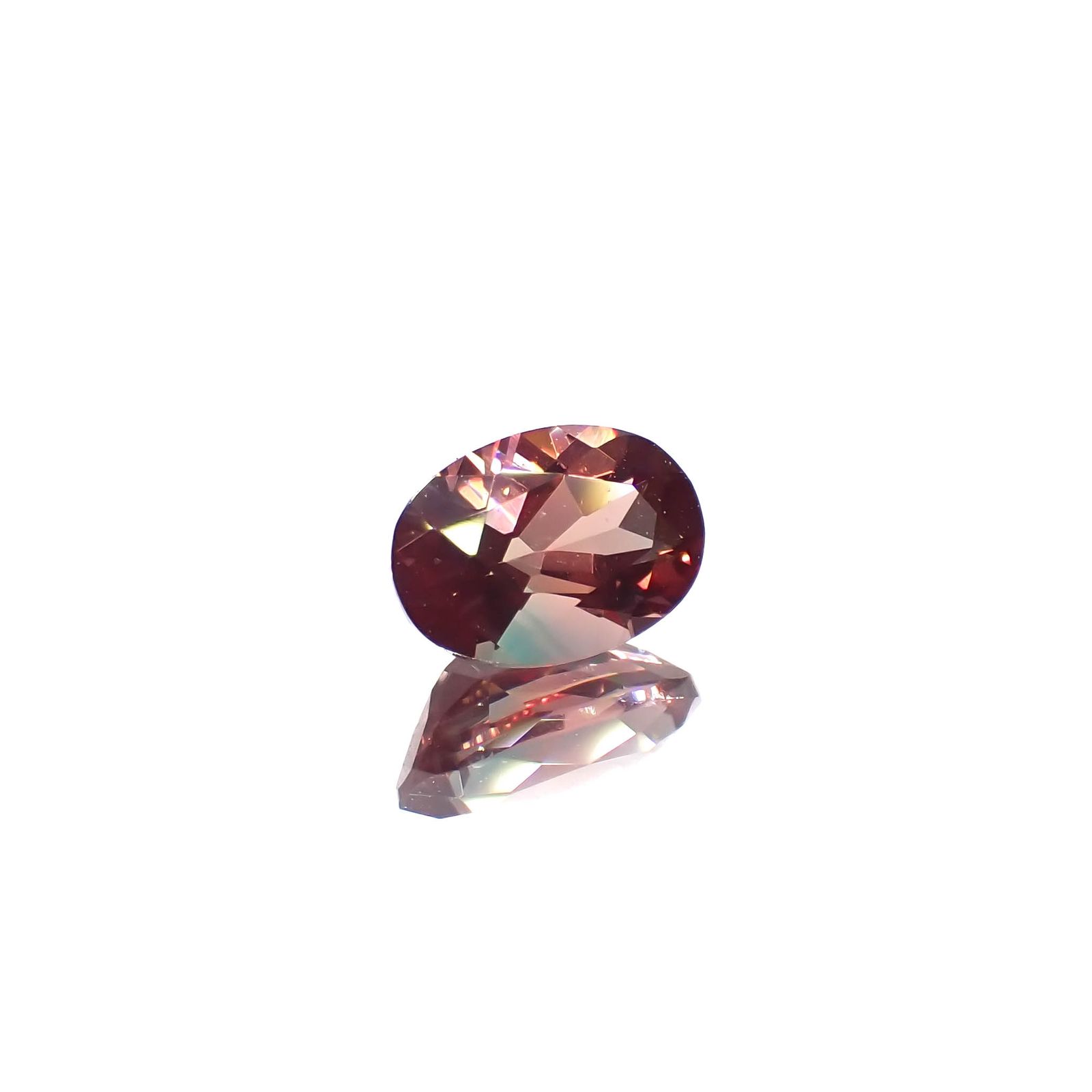 バイカラーアンデシン モンゴル産 0.46ct[230421502]6x4.2mm前後