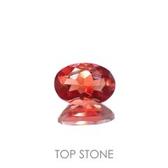 レッドラブラドライト(宝石名ラブラドライト)エチオピア産 0.68ct 識別済[221018265]6.8x4.9mm前後