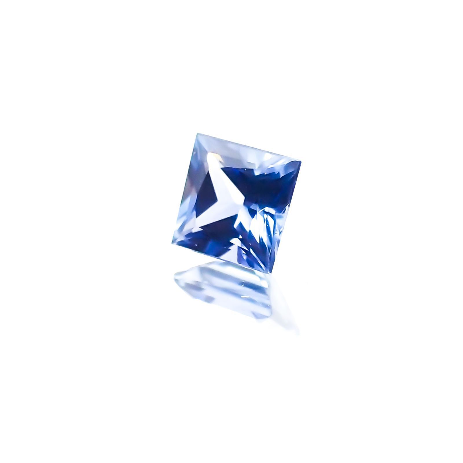 ◇プリンセスカット◇サファイア(宝石名サファイア)スリランカ産 0.21ct 識別済[231124233]3.2x3.2mm前後