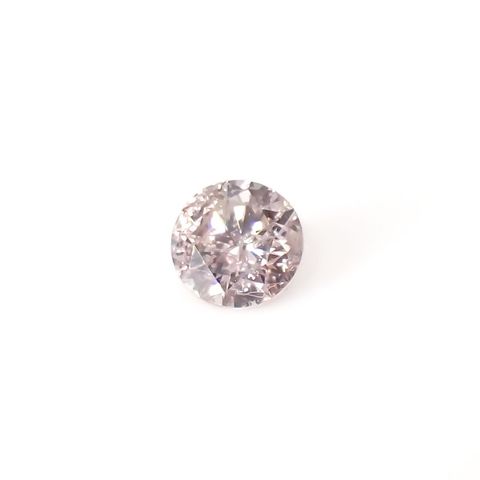 ピンクダイヤモンド(宝石名ダイアモンド I-1/FANCY LIGHT PINK) 0.092ct ソ付(CGL)[230120133]2.88x2.92mm前後