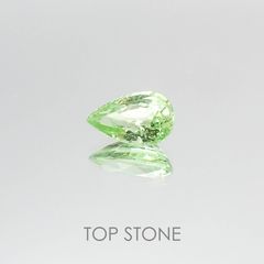 ミントガーネット(宝石名グリーン グロッシュラー・ガーネット) タンザニア産 1.17ct 識別済[20074261]8.2×5.2mm前後