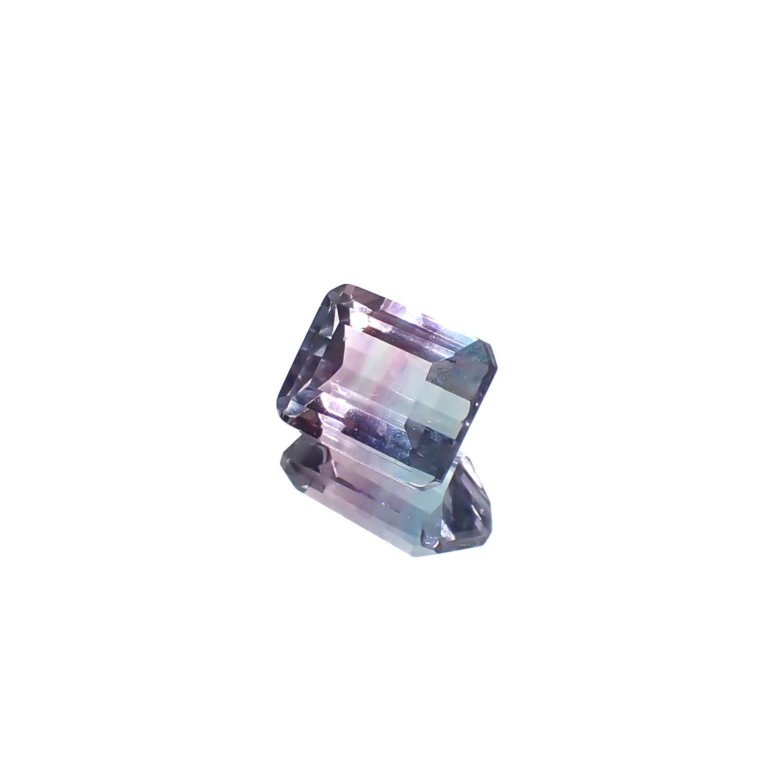 パーティカラーフローライト フルオレッセンス ブラジル産 2.93ct[240828647]8.8x7mm前後