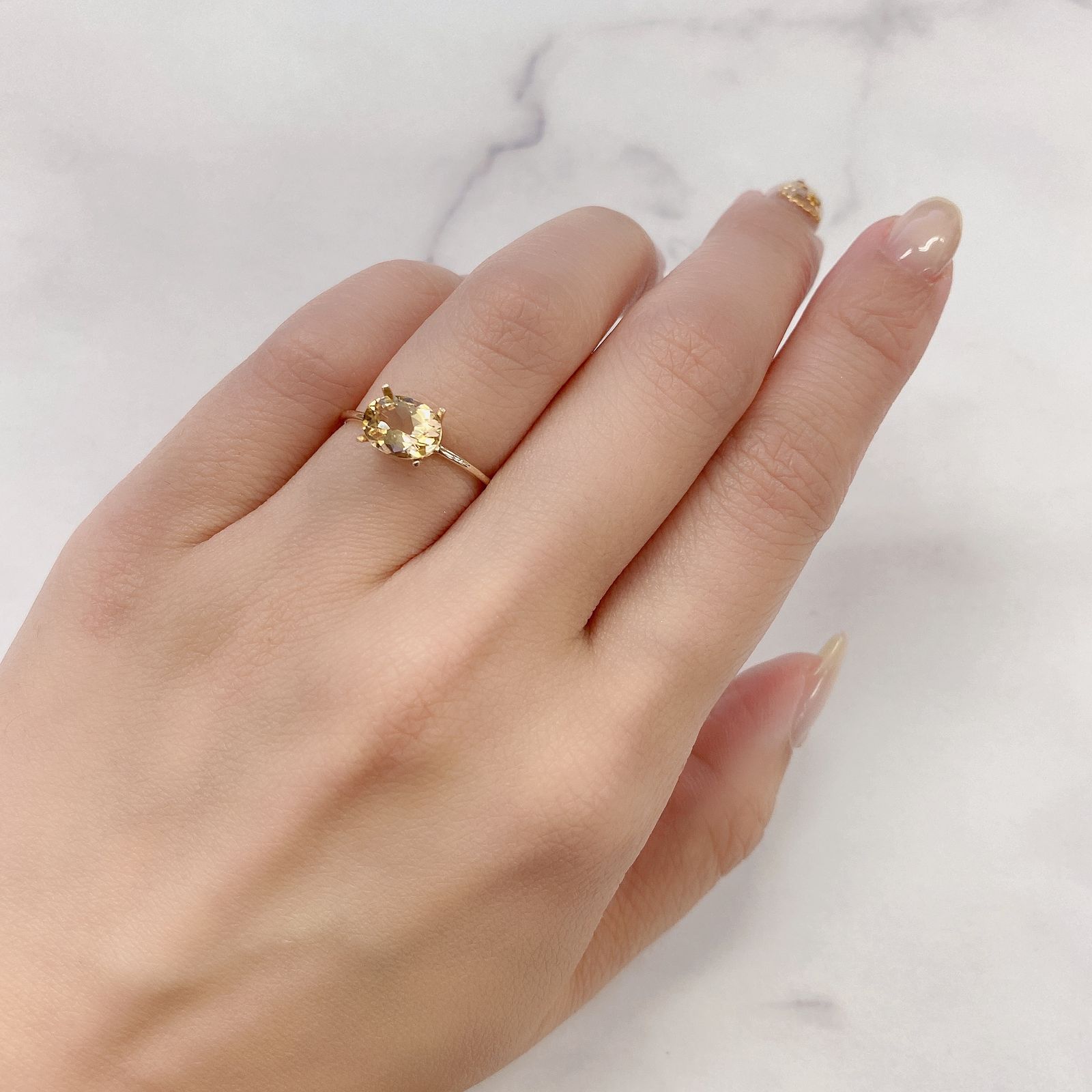 イエローベリル(宝石名イエロー・ベリル)ブラジル産 1.15ct 識別済[211113656]8x6.1mm前後