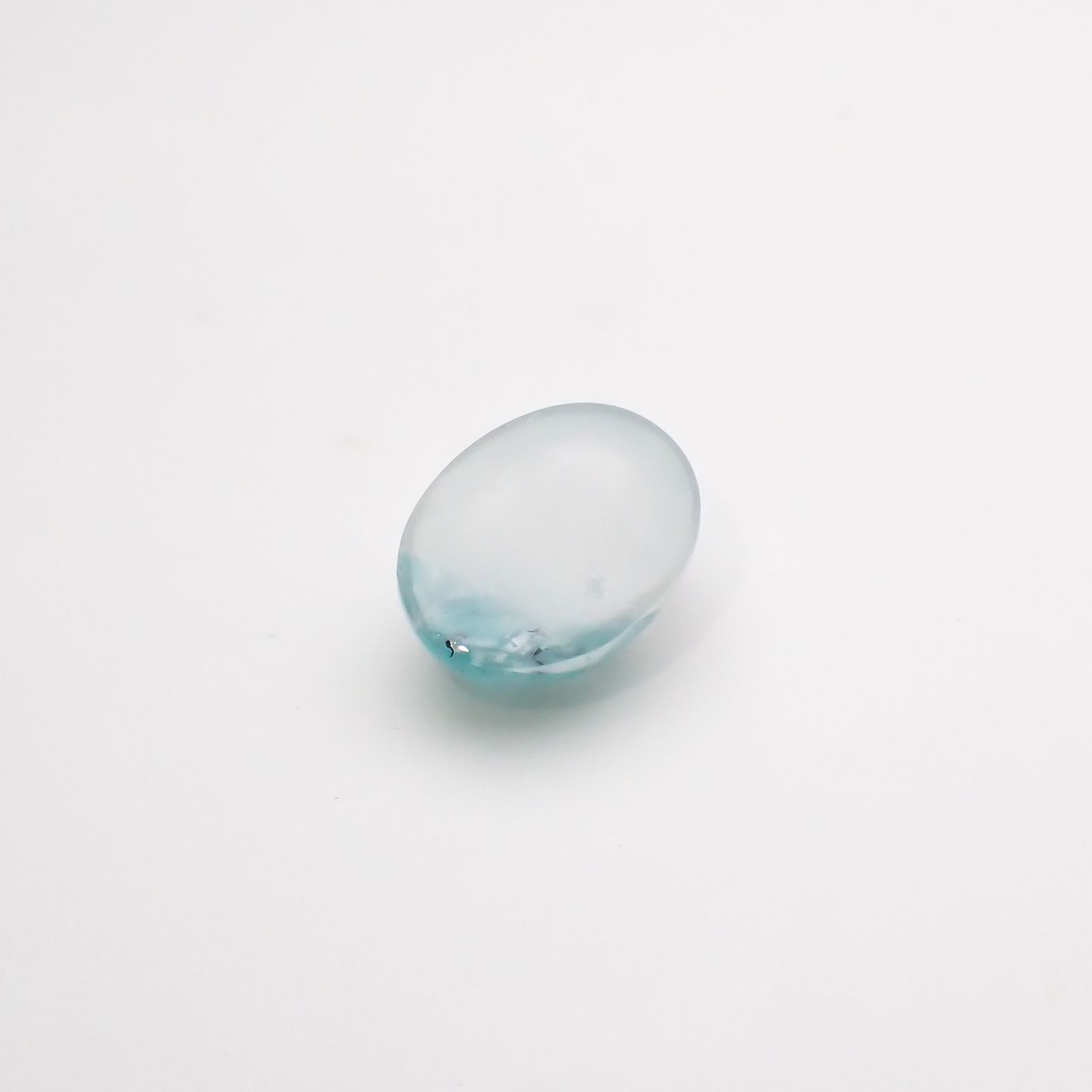 パライバトルマリンインクォーツ(宝石名トルマリンインクォーツ/別名パライバ・トルマリンインクォーツ) ブラジル産 1.47ct 識別済[210712000]7.9×6.1mm前後