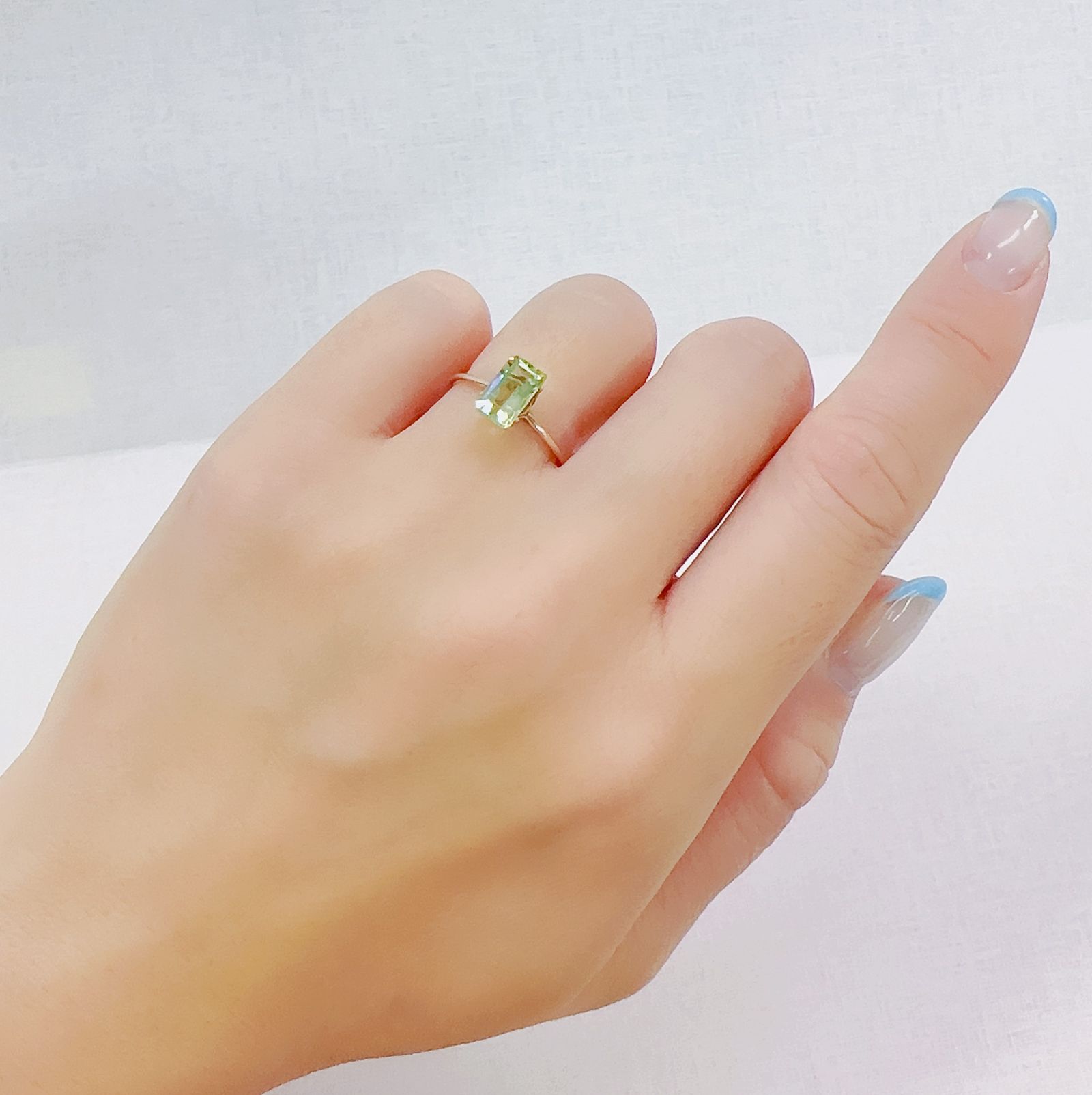 ミントガーネット(宝石名グリーン グロッシュラー・ガーネット)タンザニア・メレラニ鉱山産 1.26ct 識別済[230522257]8x4.7mm前後